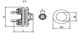 Friction torque limiter FFV1-FFV2 Series for PTO drive shafes
