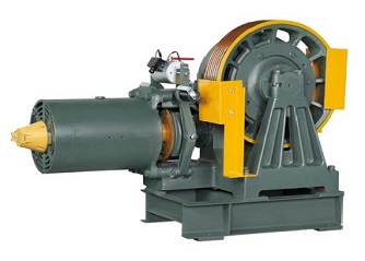 Geared traction machine